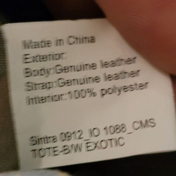 Elliott Lucca Leather Gray Cream Snakeskin Large Hobo Shoulder Bag Tassel Detail - Picture 14 of 14